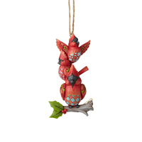 Heartwood Creek Classic - Stacked Cardinals Hanging Ornament