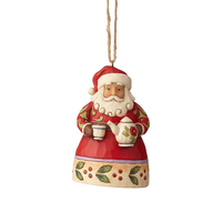 Heartwood Creek Classic - Santa with Teapot Hanging Ornament