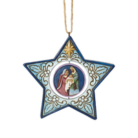 Heartwood Creek Classic - Star Shaped Nativity Hanging Ornament