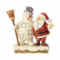 Frosty The Snowman By Jim Shore - Frosty And Santa Hugging