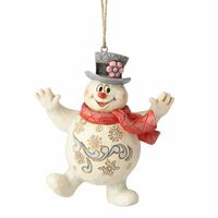 Frosty The Snowman By Jim Shore - Jolly Frosty Hanging Ornament