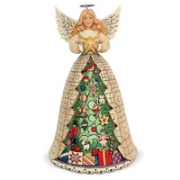 UNBOXED - Jim Shore Heartwood Creek - Angel With Christmas Tree Skirt