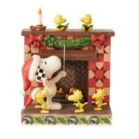 Peanuts By Jim Shore Snoopy at Fireplace - Fireside Carols