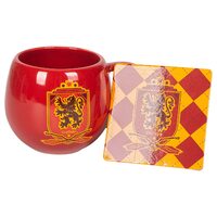 Wizarding World Of Harry Potter - Gryffindor Crest Mug with Coaster Set