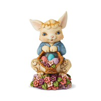 Jim Shore Heartwood Creek - Easter Collection - Spring Fling And Easter Things (Pint Sized Bunny with Basket)