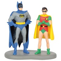 UNBOXED - Department 56 DC Comics Batman and Robin Figurine