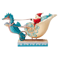 Heartwood Creek Classic - Coastal Santa in Shell Sleigh