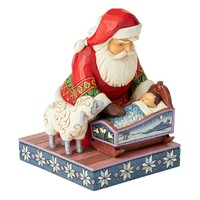 Jim Shore Heartwood Creek - Santa With Baby Jesus