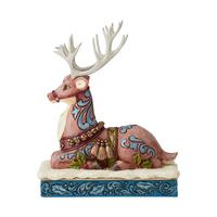 Jim Shore Heartwood Creek Victorian - Reindeer Laying Down