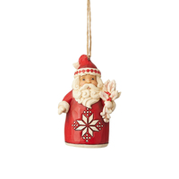 Jim Shore Heartwood Creek Nordic Noel - Santa Hanging Ornament