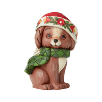 Jim Shore Heartwood Creek - Christmas Puppy Mini Figurine