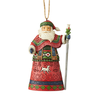 Heartwood Creek Classic - Lapland Santa with Staff Hanging Ornament