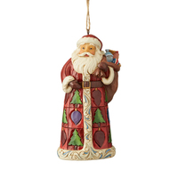 Jim Shore Heartwood Creek - Santa With Toy Bag Hanging Ornament