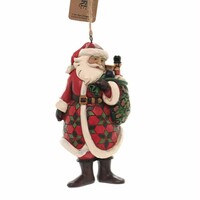 Jim Shore Heartwood Creek - Santa with Toy Bag Hanging Ornament