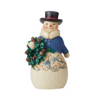 Jim Shore Heartwood Creek Victorian - Snowman with Wreath