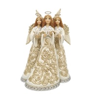 Jim Shore Heartwood Creek Holiday Lustre - Trio of Angels