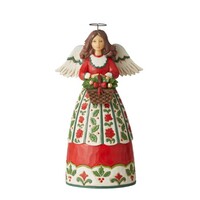 Jim Shore Heartwood Creek - Christmas Floral Angel