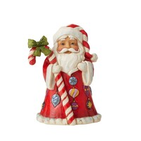 Jim Shore Heartwood Creek - Santa With Candy Cane Mini Figurine