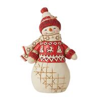 Jim Shore Heartwood Creek Nordic Noel - Snowman in Sweater