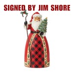 Jim Shore Heartwood Creek Highland Glen - Santa Tree Cane (Signed by Jim Shore)