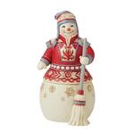 Jim Shore Heartwood Creek Nordic Noel - Snowman with Broom