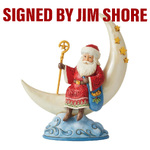 Jim Shore Heartwood Creek - Santa on Crescent Moon (Signed by Jim Shore)