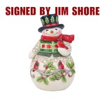 Jim Shore Heartwood Creek - Snowman With Cardinal Scene (Signed by Jim Shore)