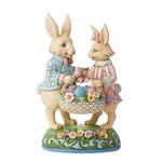 Jim Shore Heartwood Creek - Bunny Couple with Basket