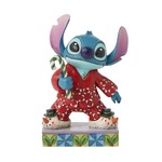 Jim Shore Disney Traditions - Stitch in Christmas PJs