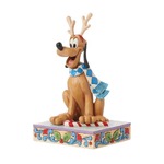 Jim Shore Disney Traditions - Pluto Christmas Holiday