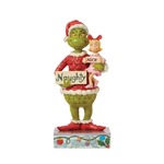 Dr Seuss The Grinch by Jim Shore - Grinch & Cindy Lou Holding Sign