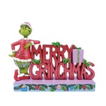 Dr Seuss The Grinch by Jim Shore - "Merry Grinchmas" Word