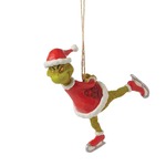 Dr Seuss The Grinch by Jim Shore - Grinch Ice Skating Hanging Ornament