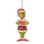 Dr Seuss The Grinch by Jim Shore - Grinch Bad Attitude Hanging Ornament