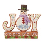 Jim Shore Heartwood Creek Gingerbread Christmas - Gingerbread JOY Word