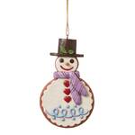 Jim Shore Heartwood Creek - Gingerbread Christmas Gingerbread Snowman Cookie HO