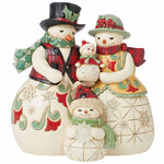 Jim Shore Heartwood Creek Highland Glen - Snowmen Family