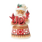 Jim Shore Heartwood Creek - Pint-Sized Santa with Joy Sign