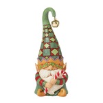Jim Shore Heartwood Creek - Gnome Elf Holding Candy Cane