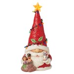 Jim Shore Heartwood Creek - Gnome Santa Wrapped in Lights LED Figurine