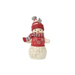 Jim Shore Heartwood Creek Nordic Noel - Snowman in Hat and Scarf