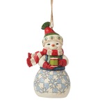 Jim Shore Heartwood Creek - Snowman with Cocoa Hanging Ornament