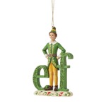 Elf by Jim Shore - Buddy Elf Word Hanging Ornament