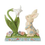 Jim Shore Heartwood Creek - Bunny and Easter Lily