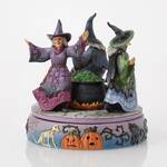 Jim Shore Heartwood Creek - Witches on Rotating Cauldron