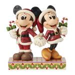 Jim Shore Disney Traditions - Mickey & Minnie Christmas with Candy Canes - Candy Cane Christmas