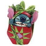 Jim Shore Disney Traditions - Stitch Tearing Christmas Present - Holiday Mischief