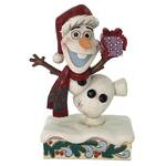 Jim Shore Disney Traditions - Frozen - Olaf Personality Pose - Festive Frost