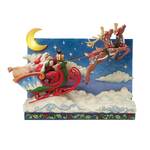 Jim Shore Heartwood Creek - Musical LED Santa Sleigh with Reindeer