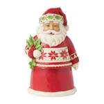 Jim Shore Heartwood Creek Nordic Noel - Santa with Holly Pint Sized Figurine